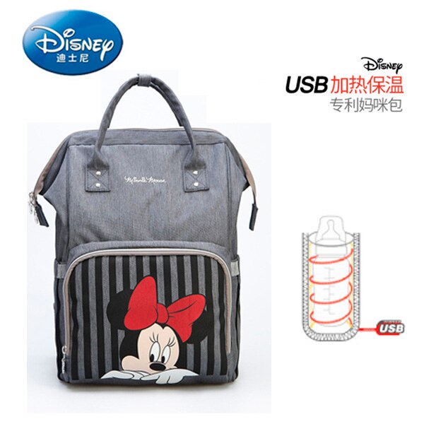 Disney Diaper Bag with USB Bottle Warmer